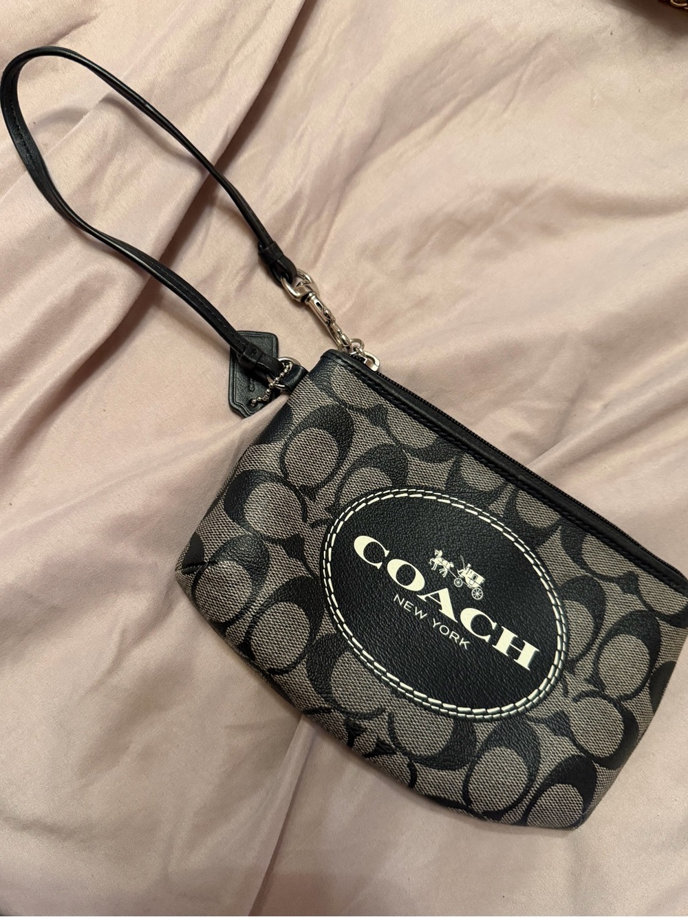 Coach Canvas Wristlet